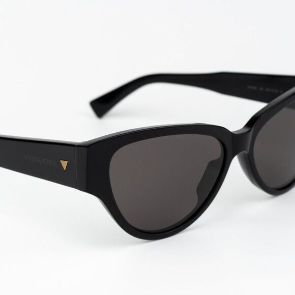 Bottega Veneta Women Sunglasses Black Grey Cat Eye BV1319S 001 BRAND NEW - Picture 8 of 12
